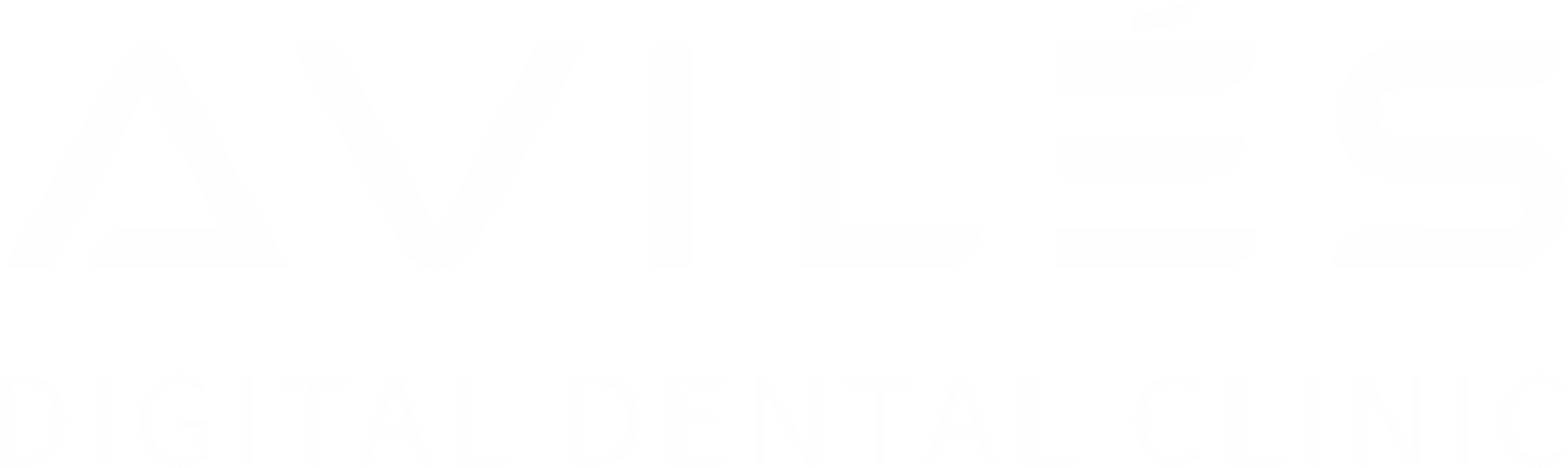 Logotipo de Avilés Digital Dental Clinic con las letras en blanco